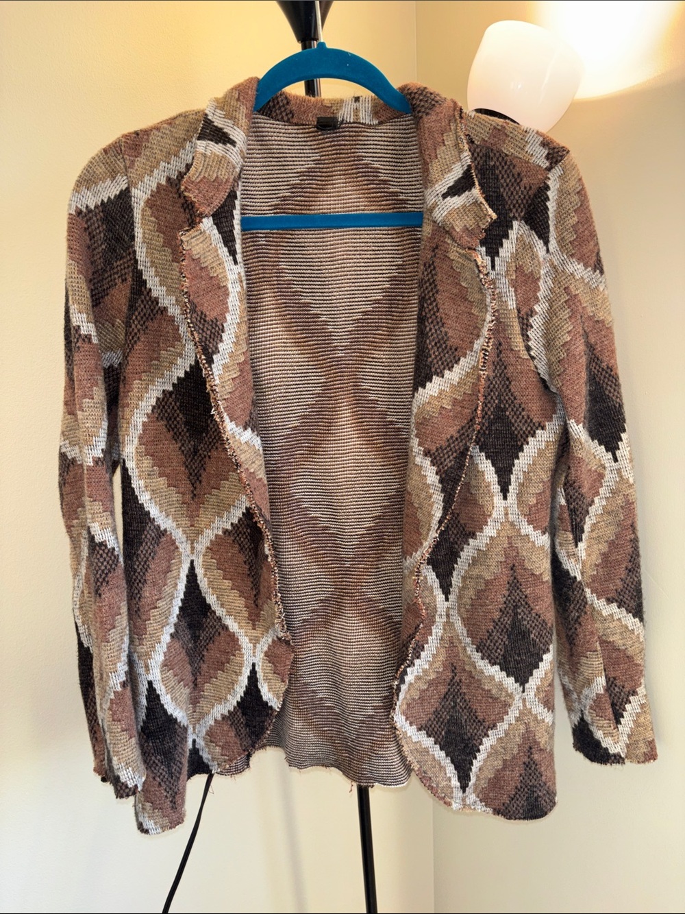 Open Front Women’s Sweater Cardigan Blazer Brown, Gray, and Black